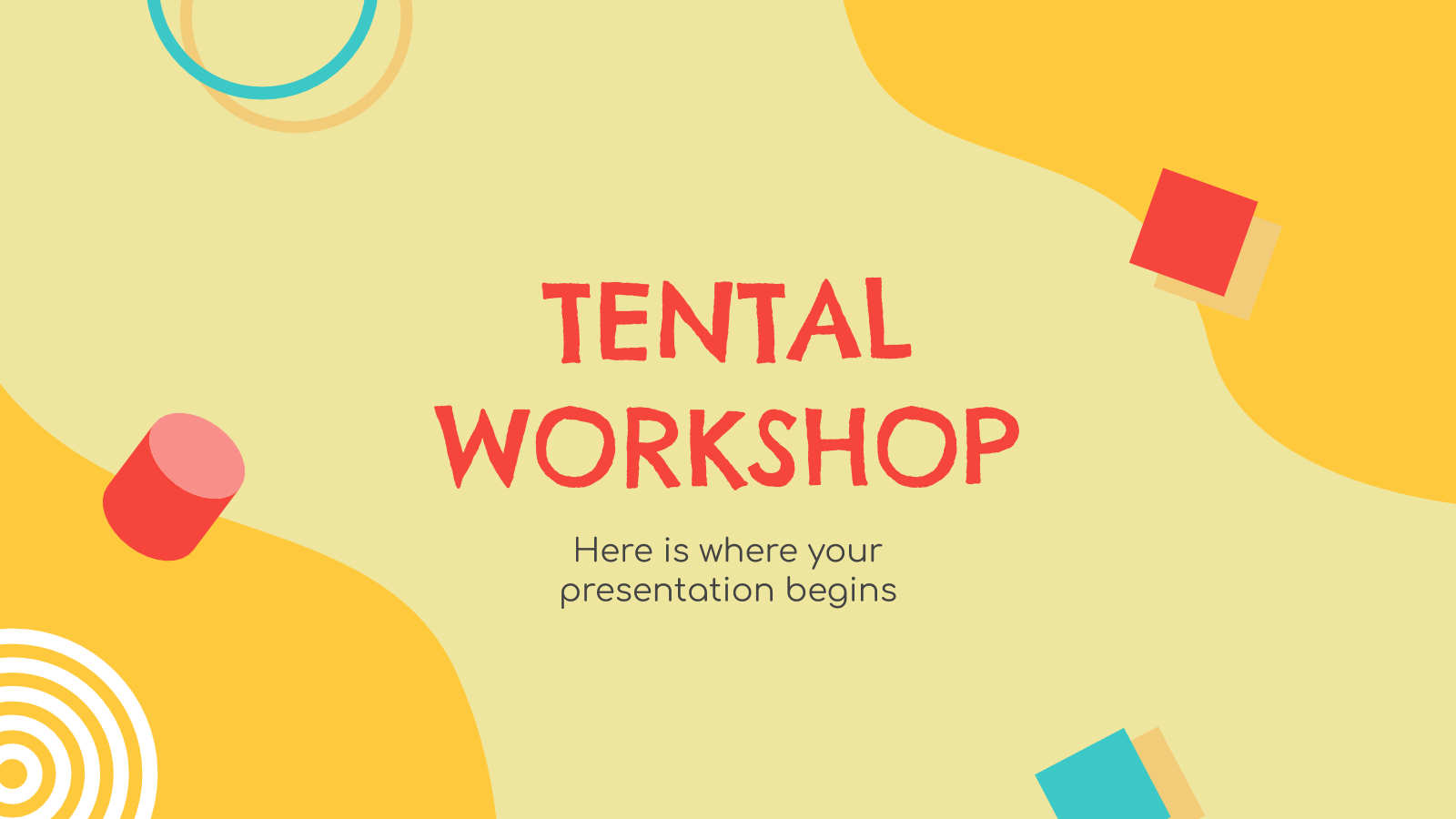 Tental Workshop 和PowerPoint模板